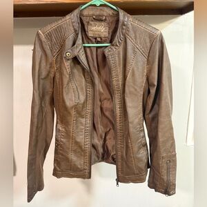 Shelby Collection Women's Tan Leather Jacket